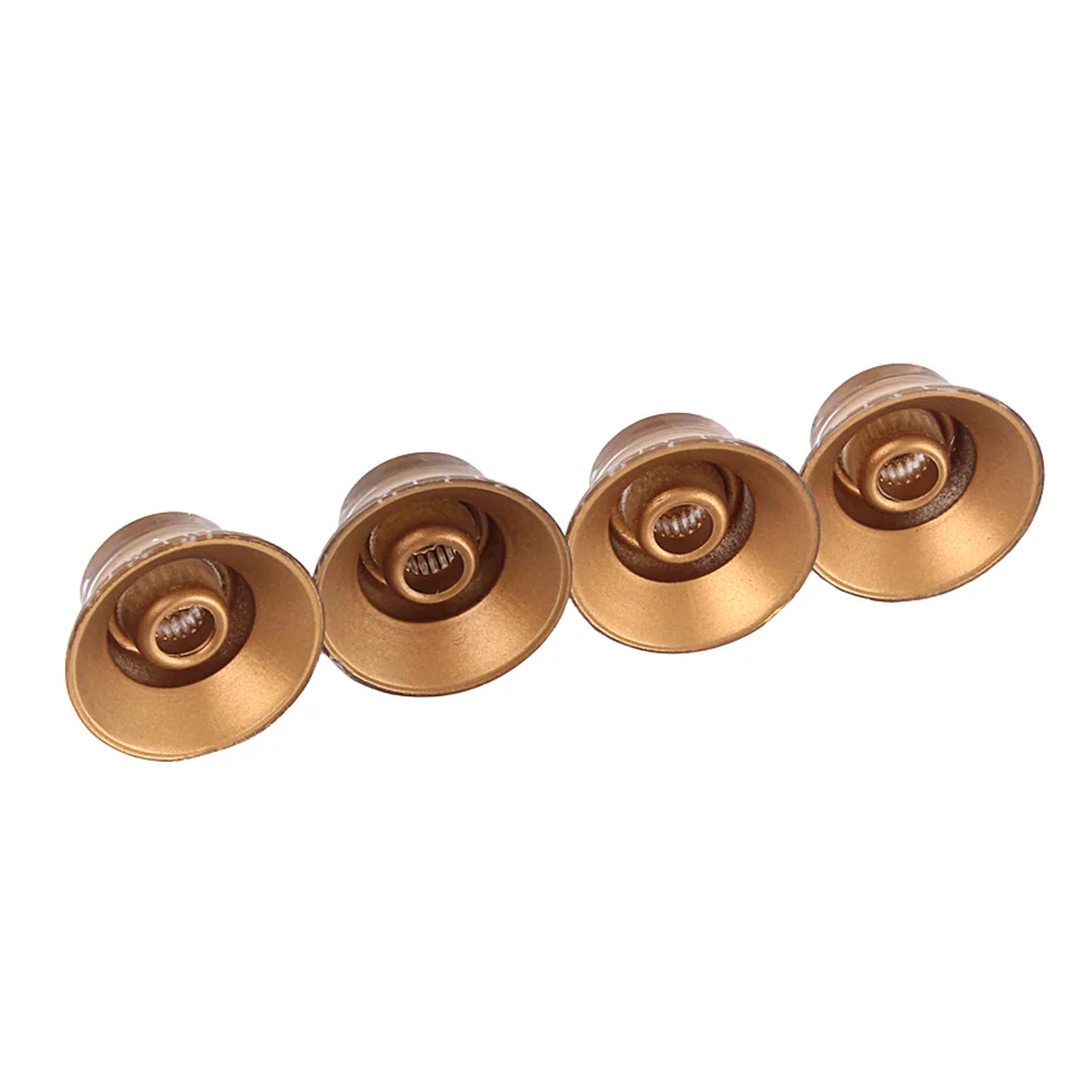 

4pcs Round Guitar Knobs Volume Tone Control Knobs Rotary Knobs Style Electric Guitar Parts Replacement GD28 (Golden)