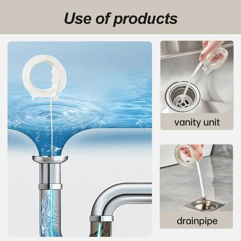 Herramienta de drenaje para eliminar obstrucciones, removedor de vello, serpiente de pelo, abridor de drenaje, desatascar su fregadero, ducha, bañera, 17 pulgadas