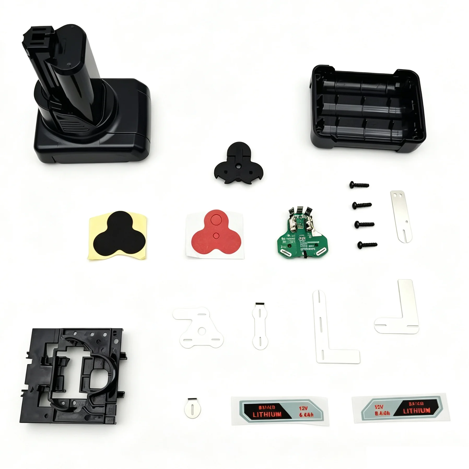 dawupine BAT411 BAT412A Li-ion Battery Plastic Case PCB charging Protection Board Housing Shell Box For Bosch 10.8V 12V BAT413A