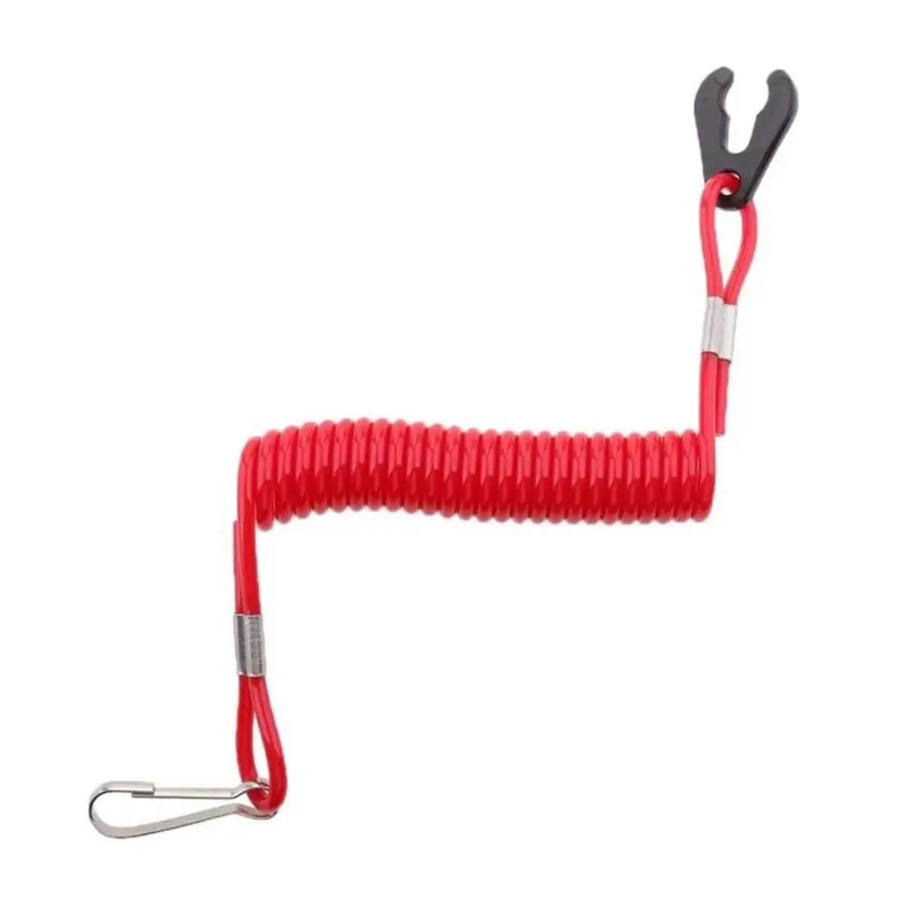 

Waterproof Motorboat Flameout Rope Safety Stretchable Engine Stop Switch Key Lanyard Elasticity Swivel Snap Hook
