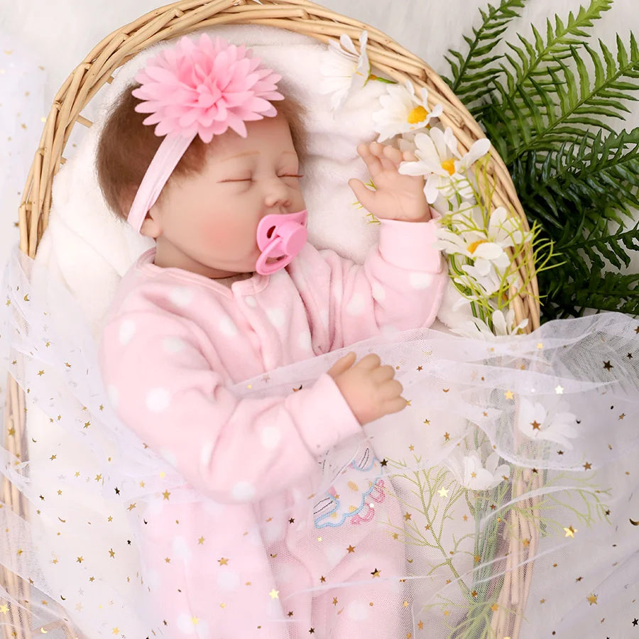 

Rebirth Baby Doll -20 inches realistic sleep newborn doll soft body real life baby doll girl with accessories suitable for children aged 3 and above gifts and series