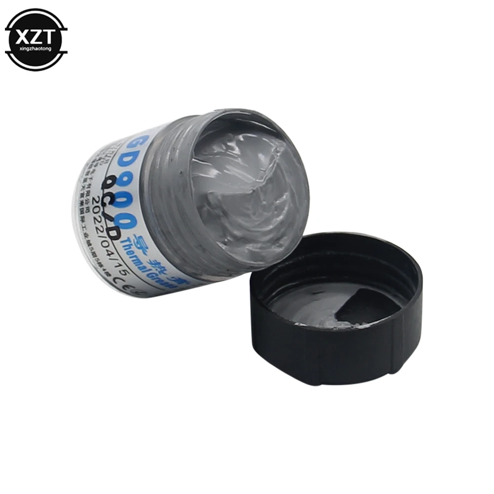 GD900 30g Gray Nano Contain Silver Thermal Conductivity Grease Paste Silicone Heat Sink Compound Thermal Grease 6.0W/M-K For CPU