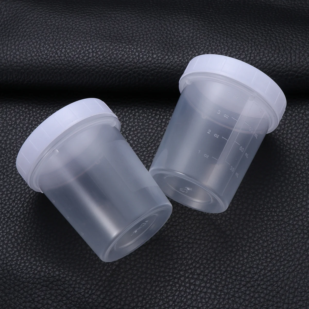 2 Pcs Container Sampling Bottle Specimen Graduated Leak Proof Containers Test Cup