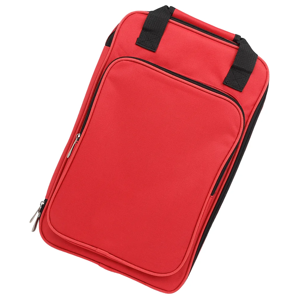 

Drum Stick Bag for Kit Supply Sticks Drumstick Storage Pouch Accessories Mallets Carry Holders Red Percussion Organizer