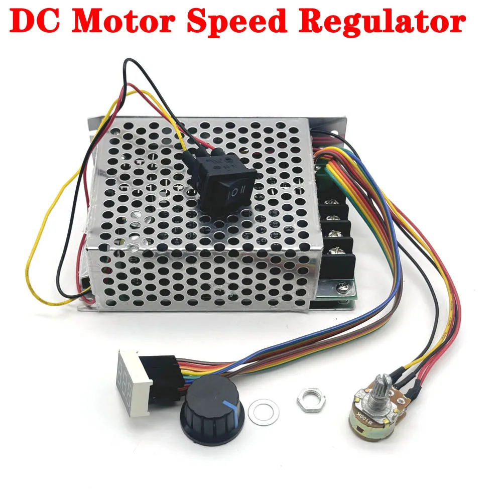 

DC10-60V DC motor speed regulator 12V 24V 36V 48V High power drive module PWM Motor speed controller 40A current regulator