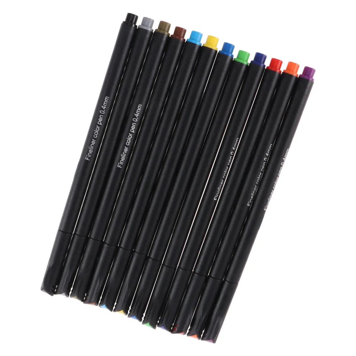 

12Pcs Sketching Detail Liner Pens Set Vibrant Fine Point Drawing Markers for Artwork Notes School Office Home Business Church
