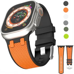 Silicone Strap For Apple Watch Band Ultra 2 49mm Series 10 9 8 7 45mm 42mm 46mm Sports bracelet wristband iWatch 6 5 4 SE Correa