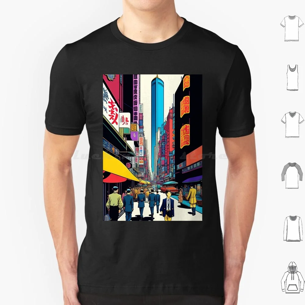 

Chaotic Stunning Japan City T Shirt Men Women Kids 6xl Chaotic Stunning Japan City Illustrated By Hergé Style Of Tin Tin Comics