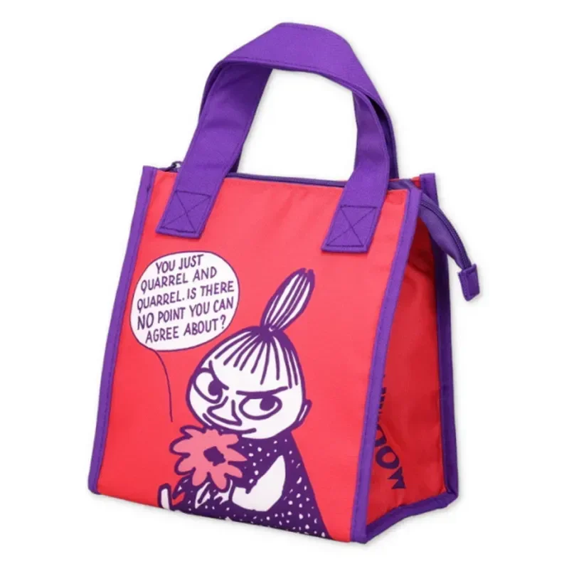 M-Moomins Cute Cartoon Thermal Insulated Cooler Bag Portable Lunch Tote Bag for Students & Office Workers Handheld Bento Box - view 3