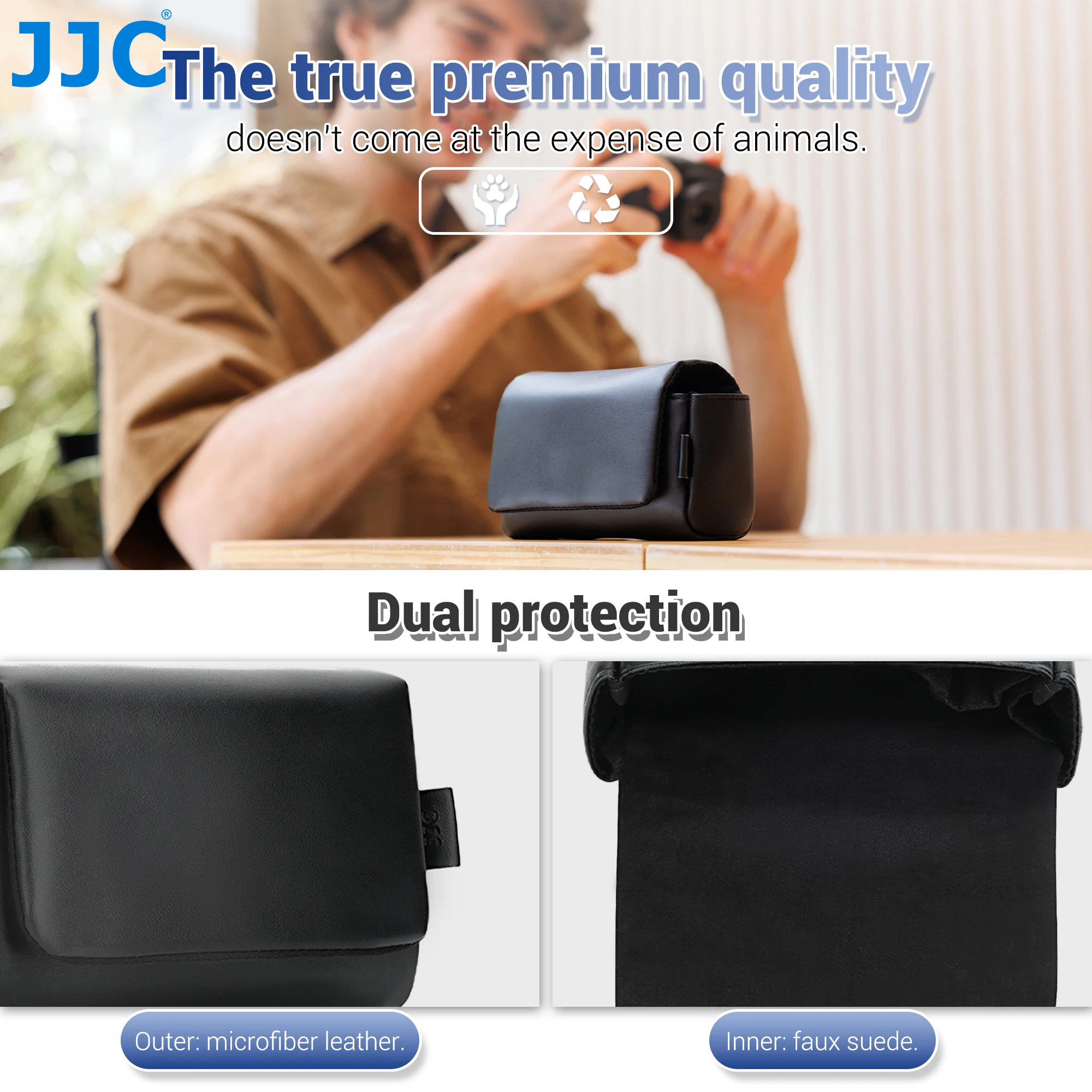 JJC petit sac pour appareil photo pour Ricoh GR IV GR4 GR III HDF GR3 GR IIIx HDF Sony RX100 VII VI V IV RX100 III II Panasonic Lumix DC-ZS99