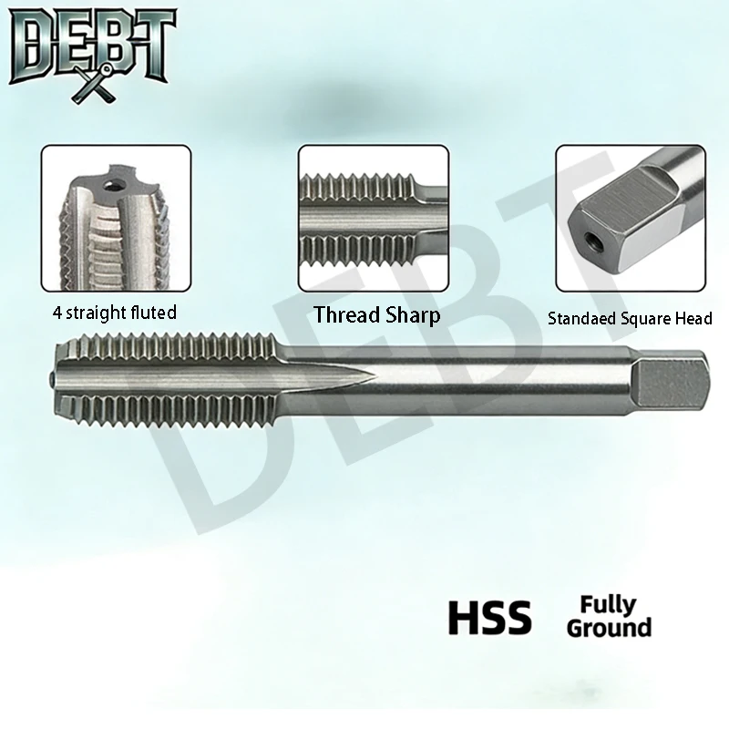 

Debt M18 x 2.5 Metric Tap and Die Set，HSS Right Hand Thread Cutting Tool