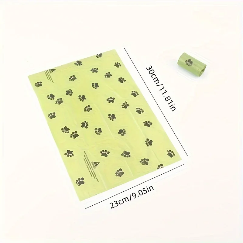 5 rolls Pet Waste Bags, Leak-Proof Poop Bags For Dog Thick Pick-Up Bags With Paw Print Design, Portable Dog Waste Bags For Walks