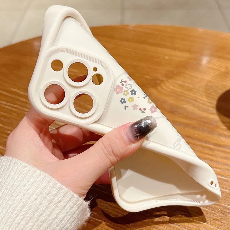 حافظة منقوشة على شكل قلوب حب حلوة لهاتف آيفون 17 حافظة لهاتف آيفون 16 15 14 13 12 Pro Max 17 16 Pro Air 16e 11 غطاء هاتف ناعم من البولي يوريثان