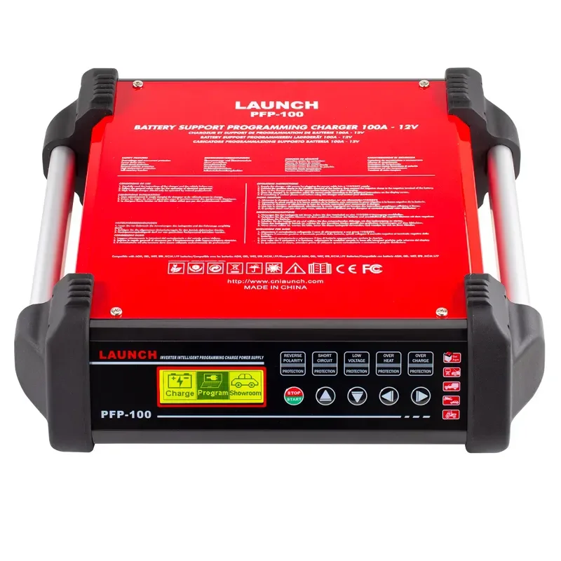 LAUNCH PFP-100 Inverter Intelligent Programming Power Supply 100A Charging Small Commercial Vehicles/Trucks/Speedboats 12V Tools
