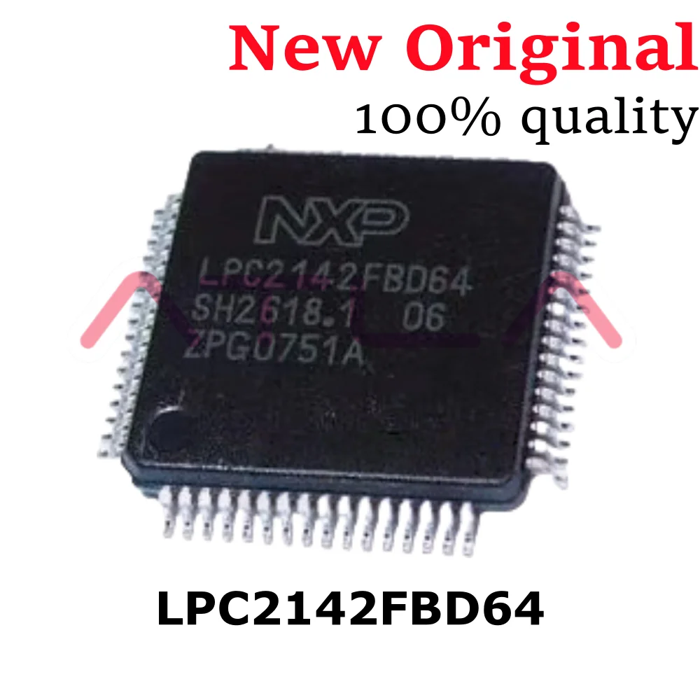 

1-10PCS LPC2142FBD64 QFP-64 NXP Original ARM7TDMI-S MCU 60MHz 64KB Flash 16KB SRAM USB 2.0 Full-Speed Industrial Grade IC
