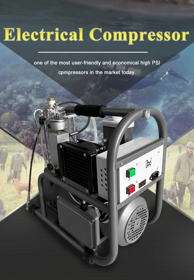 GX14 900W Mini Duikcompressor Elektrisch Hoge Druk 220V 13A