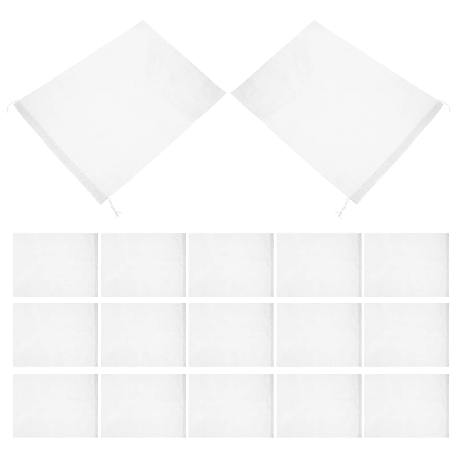 24 Pcs Woven Bag Shipping Bags for Clothing Wrapper Pouch Courier Flour Trash Packing White Mail Large Empty Express