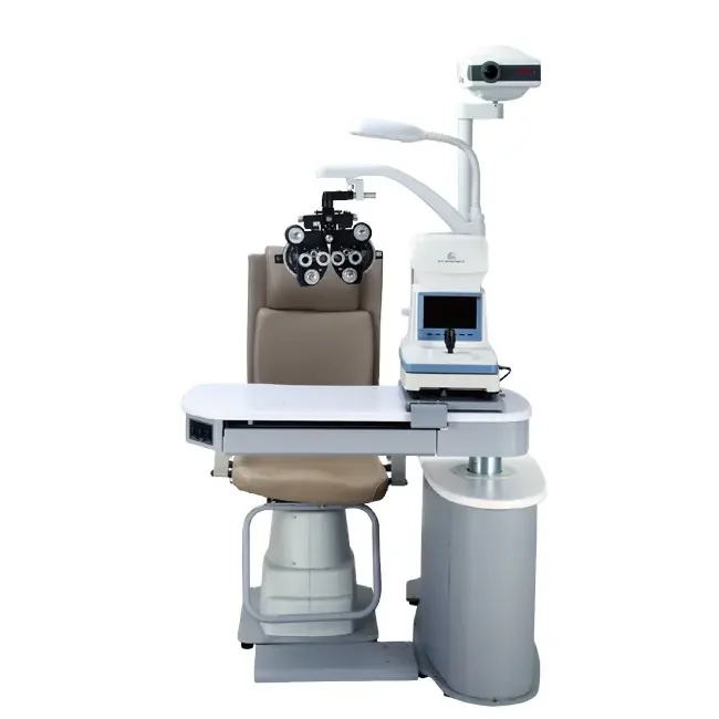 

SJ Optics Optical Instruments Ophthalmic Chair and Stand Unit Combined Table S-980B