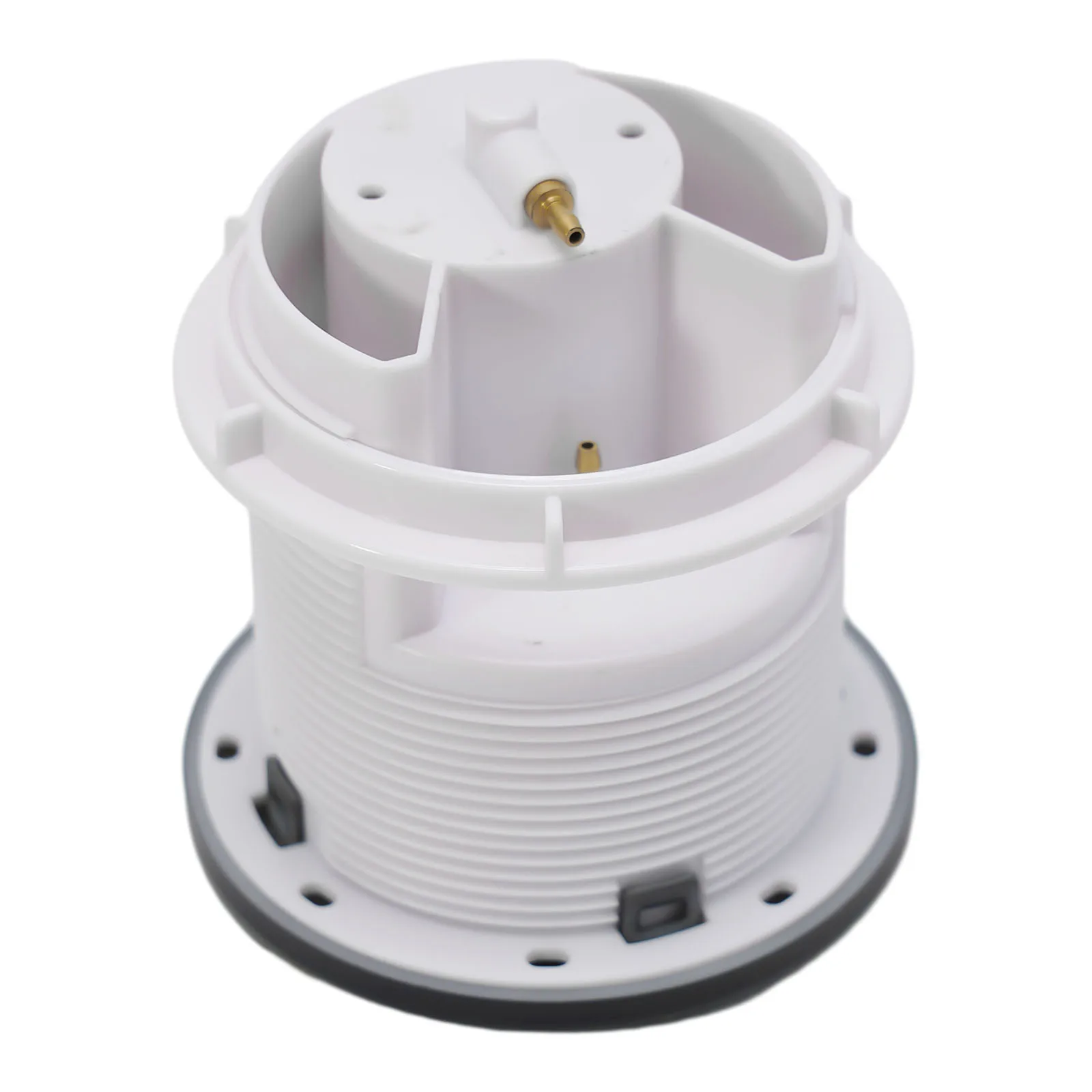 

Пневматическая кнопка для унитаза с двойным смывом, хромированный АБС-пластик для пневматических бачков, современный круглый дизайн, серебристый/белый/черный/золотой вариант