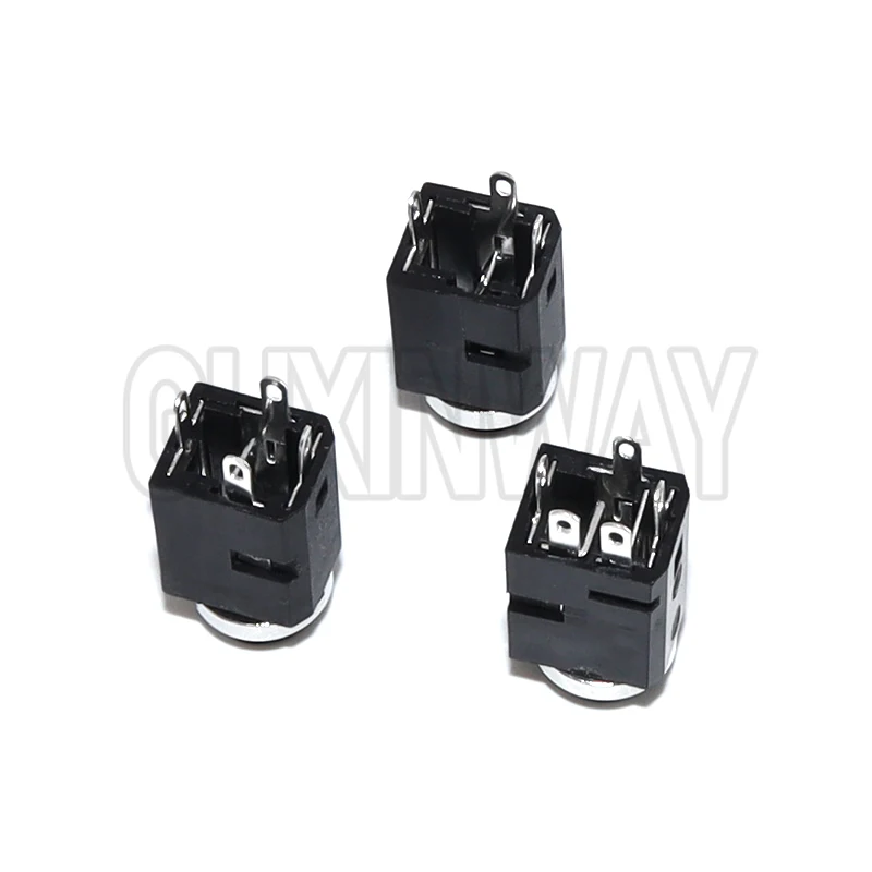 5Pcs 3.5 Audio Headphone Connector PJ-341 Earphone Hole 3.5mm 3/4/5 Pin Vertical Socket Female Socket Jack with Screw