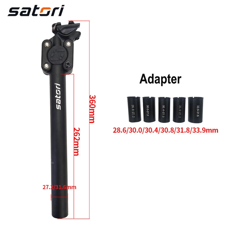 SATORI MTB Bike Seatpost Shock absorber Suspension Bicycle Seatpost  27.2mm/28.6/30.0/30.1/30.4/30.8/30.9/31.6/33.9mm