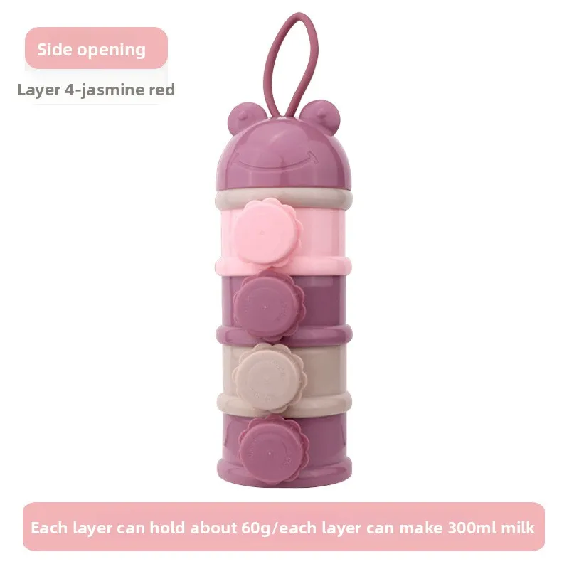 

Baby Milk Powder Box Portable Out Rice Noodle Storage Tank Sealed Moisture-proof Tank Grid Packing Box Supplementary Food Box