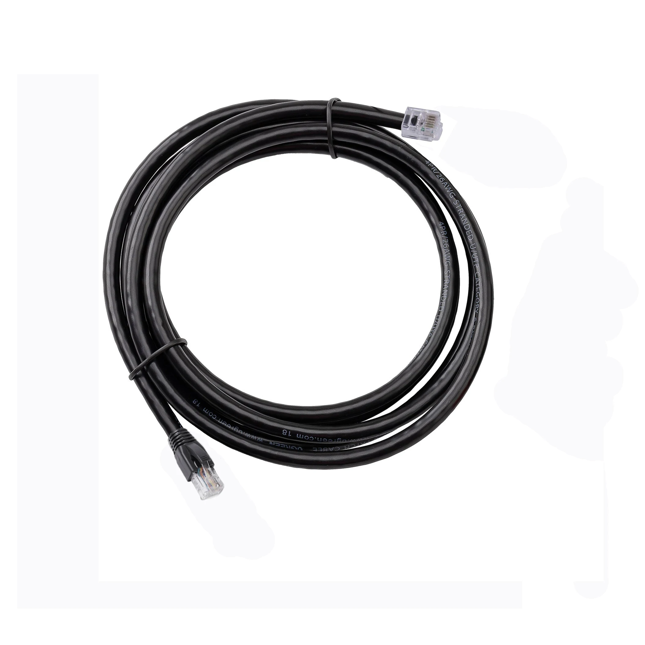 RS485 BMS Communication Cable RJ12 to RJ45 for Connecting MPPT Solar Controller to Easun/Pylontech/Seplos/PowMr/Deye Batteries
