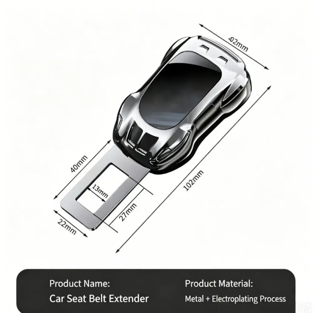 Auto-Sicherheitsgurt-Clip-Verlängerung aus Legierung, Sicherheitsgurt-Verschluss-Stecker, Einsatz-Steckverbinder, Sicherheitsschnalle, Innenraum-Zubehör – Detail 11