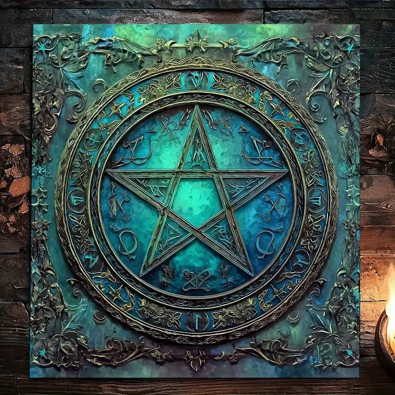 Tarot Clothes for Table Tarot Cloth Astrology Jit 1pc Mysterious Pentagram Magic Array Tarot Tablecloth, Altar Cloth For