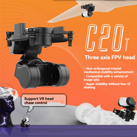 New-C-20T FPV Camera Gimbal Pan Tilt Mount 3-Axis FPV Head Tracking For DJI O3 Air Unit Walksnail For 19MM Camera FPV Drone