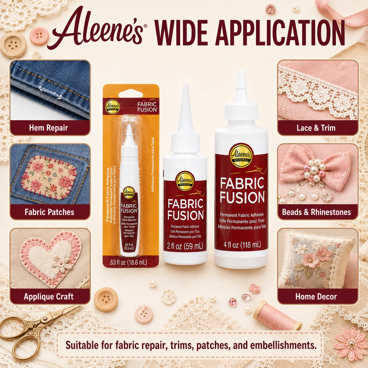 Aleene's Fabric Fusion Klej do – Fabric Glue Bond recenzja i cena