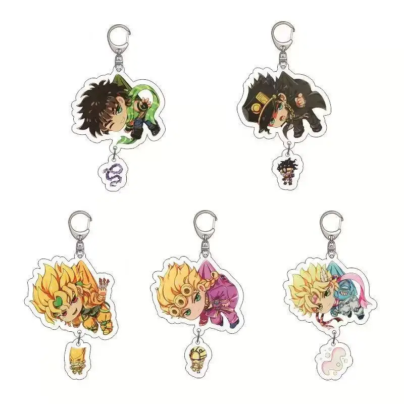 

Аниме JOJO Wonderful Adventure Брелок Giorno Brando Chengtaro Креативный кулон Аниме Брелок