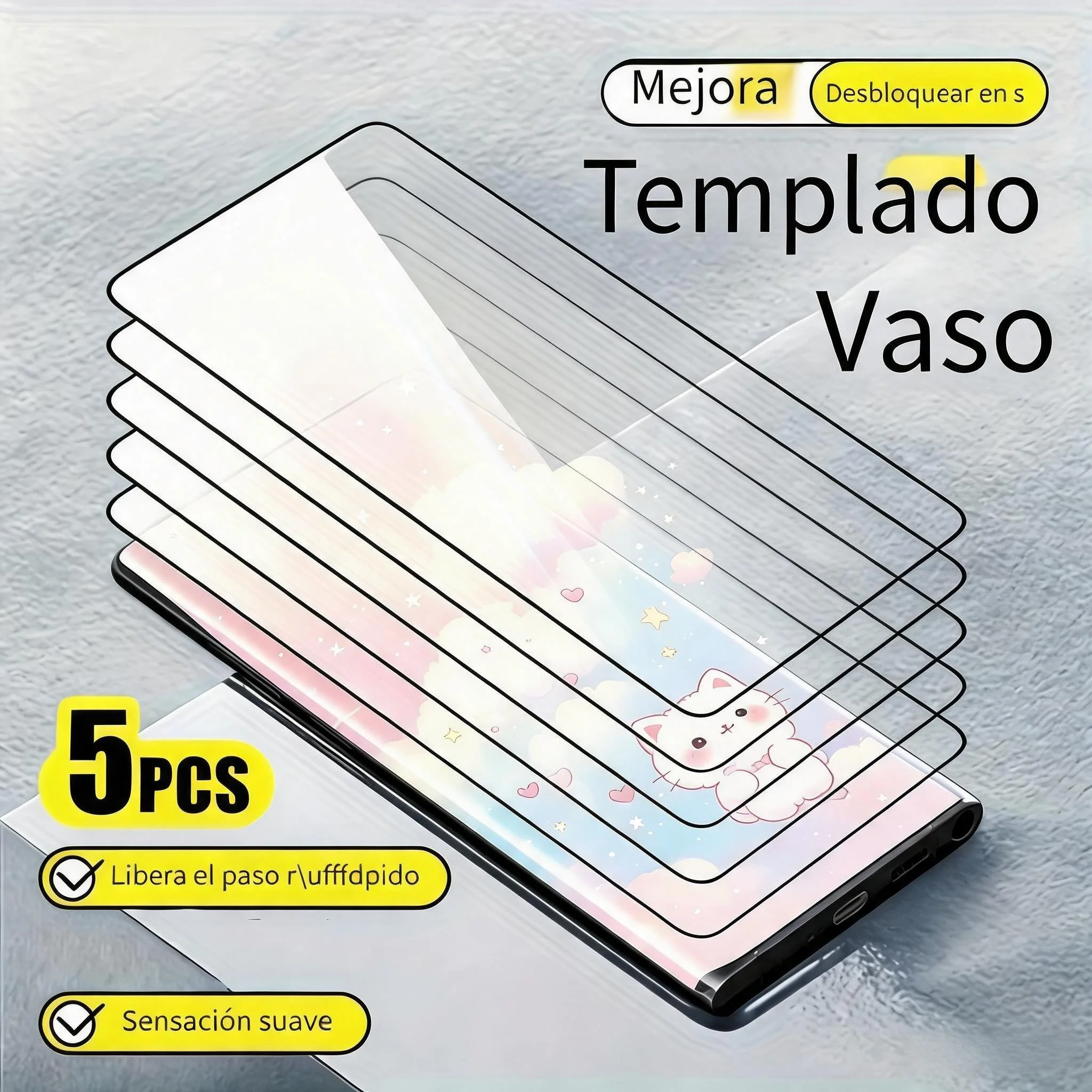 5 Stück Panzerglas-Displayschutzfolien für Samsung Galaxy S22 S22+ S23 S23+ S23 FE S24 S24+S24 FE S25 S25+ S25 Ultra S26 S26+ Ultra Plus, kompatibel mit Fingerabdruck-Entsperrung, hohe Klarheit,