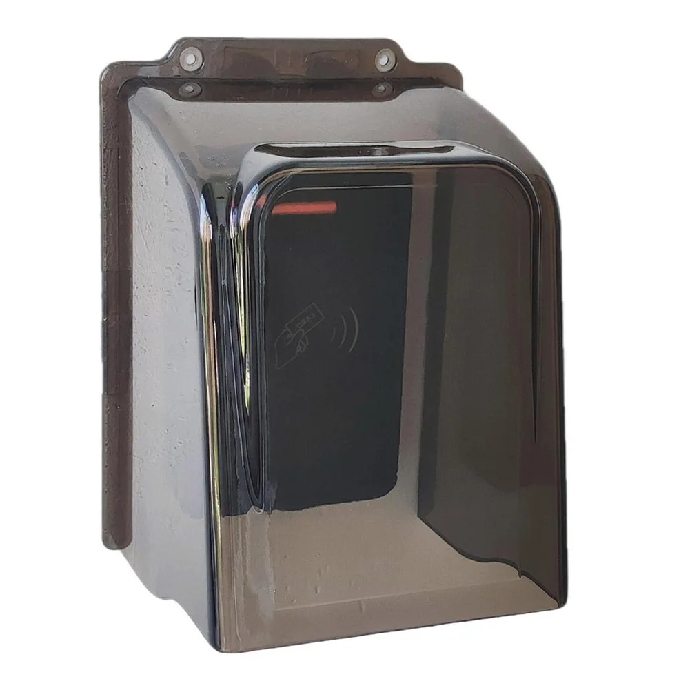 PC Material Rain Cover for Doorbell Keypad Outdoor Security Device Fingerprint Scanner ACS System Weatherproof Grey