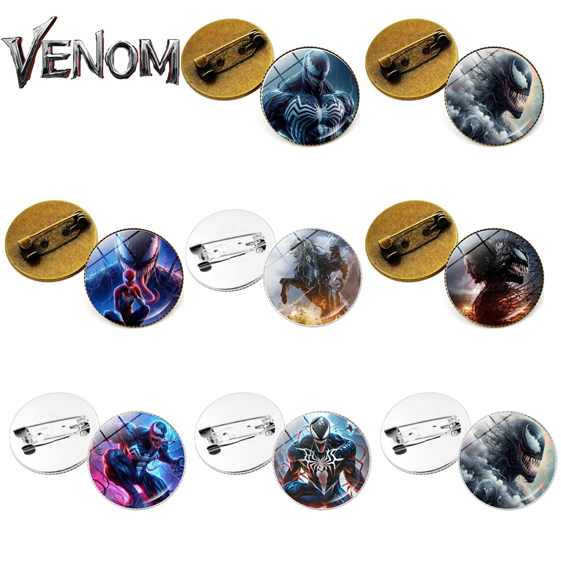 Brooches Venom: The Last Dance Marvel Accessories Marvel Peripherals Pins Badges Clothes Bags Decorations Wholesale Kids Gifts