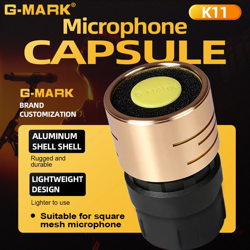 G-MARK Microphone Core K11 High Quality KTV Dedicated Dynamic Pickup Microphone Capsule High Sensitivity Performance