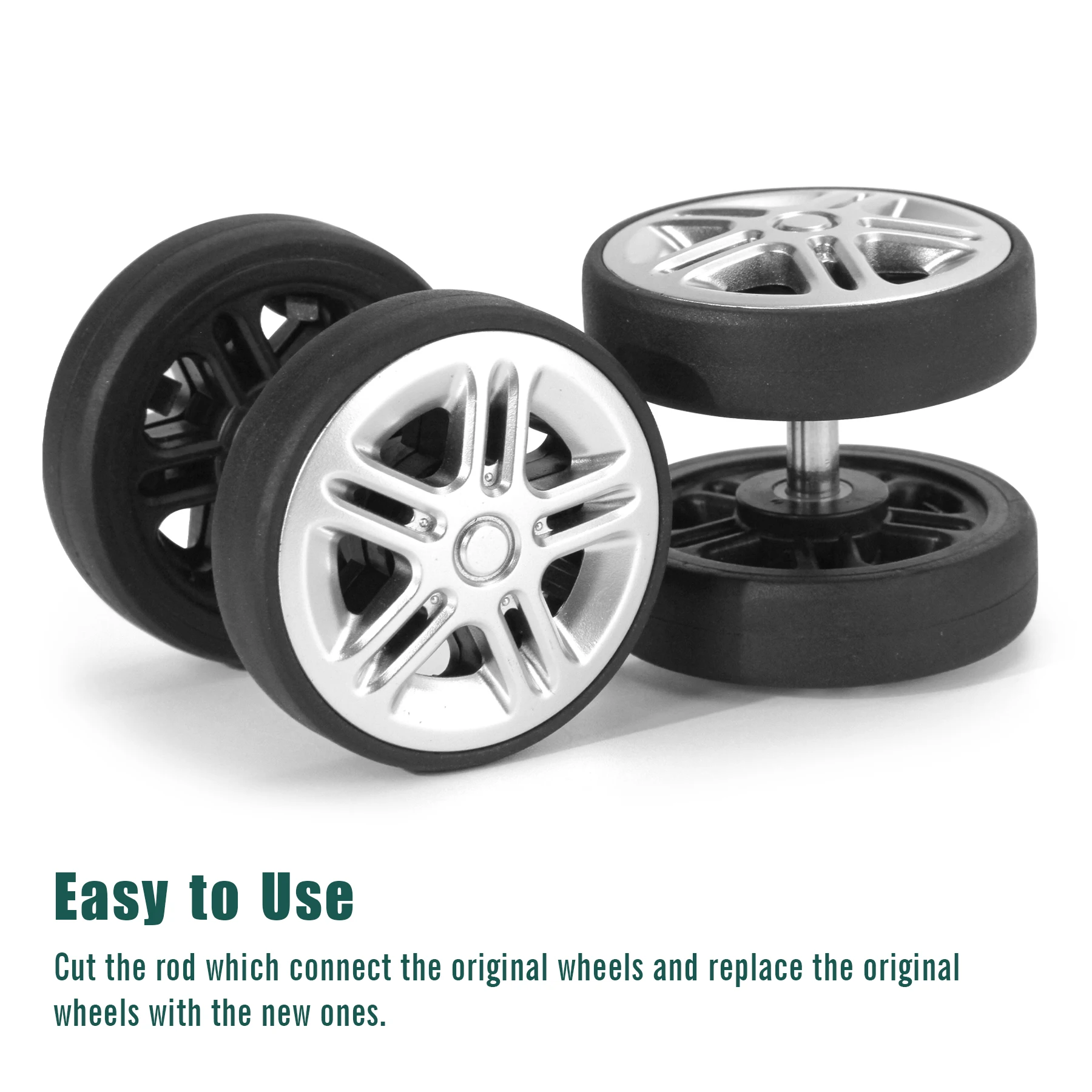 4/8 stuks vervangende bagagewi - Silent Replacement Luggage Wheels recensie en prijs