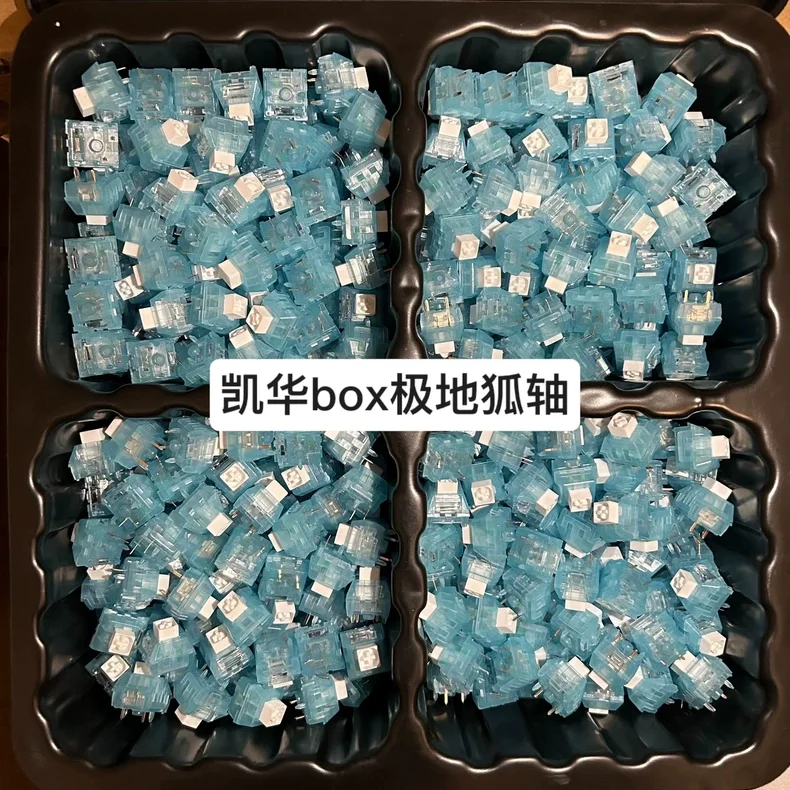 30/60/110pcs Kailh Arctic Fox Box Switch - 5-pin Clicky Tactile Switch With Rgb Smd For Gaming Mechanical Keyboard Switch