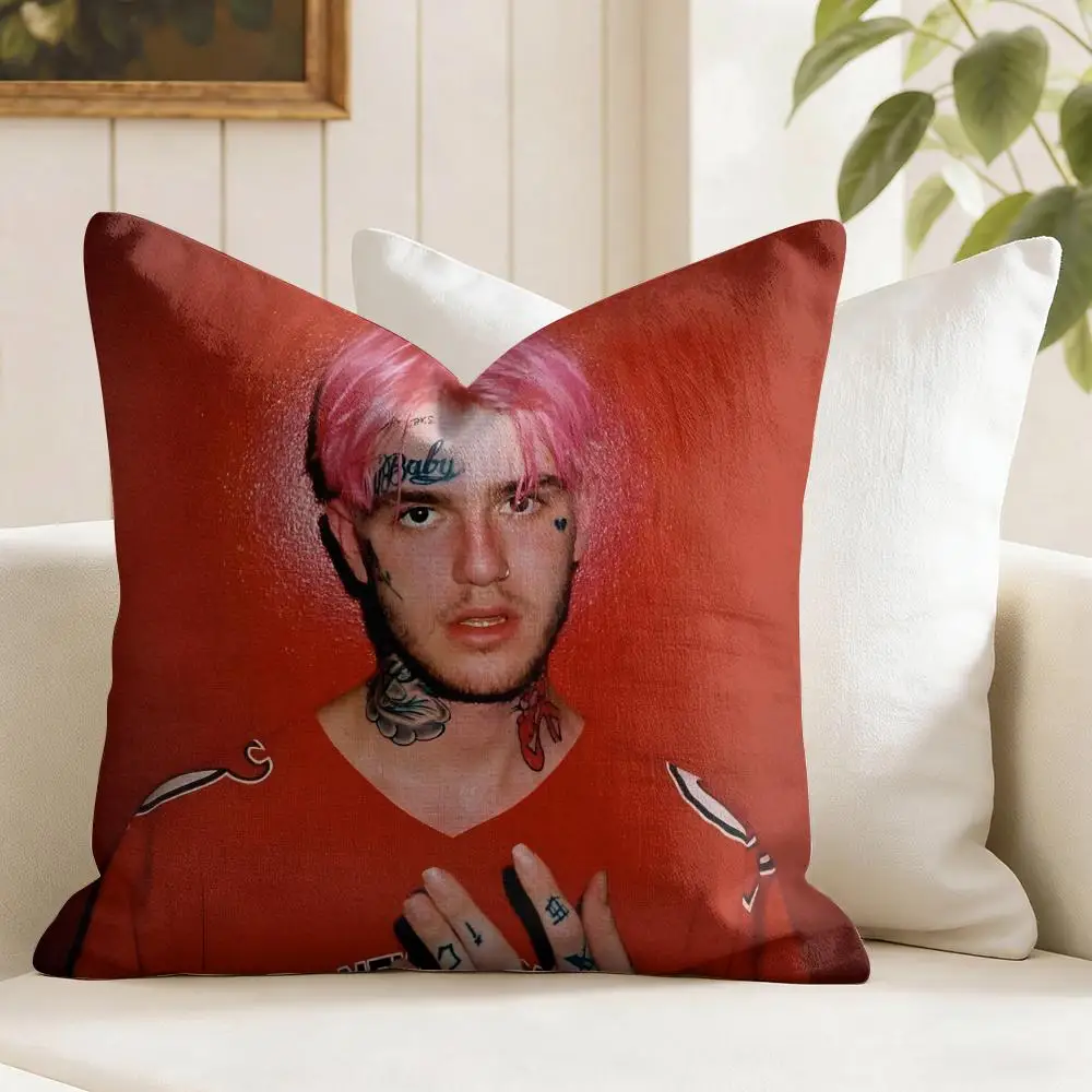 L-Lil P-peep Cushion Cover Eco Linen Pillow Case | Double-Sided Print, Breathable & Durable, Hidden Zipper Home Decor Gift