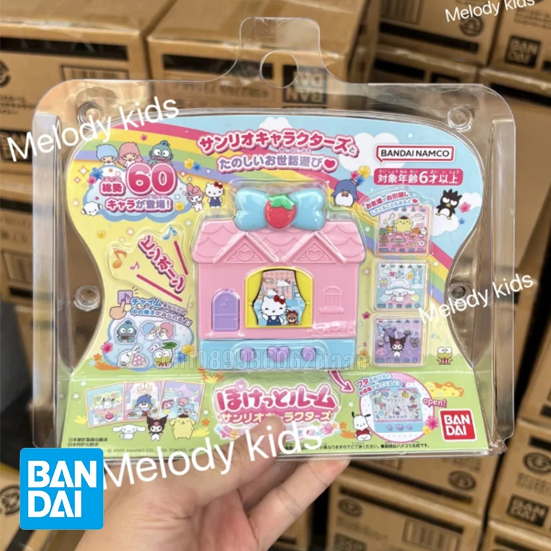 

Genuine Bandai Sanrio Cottage Hellokitty Kuromi Pet Machine Tamagotchi Toy Kawaii Anime Figur Collectible Friends Birthday Gift
