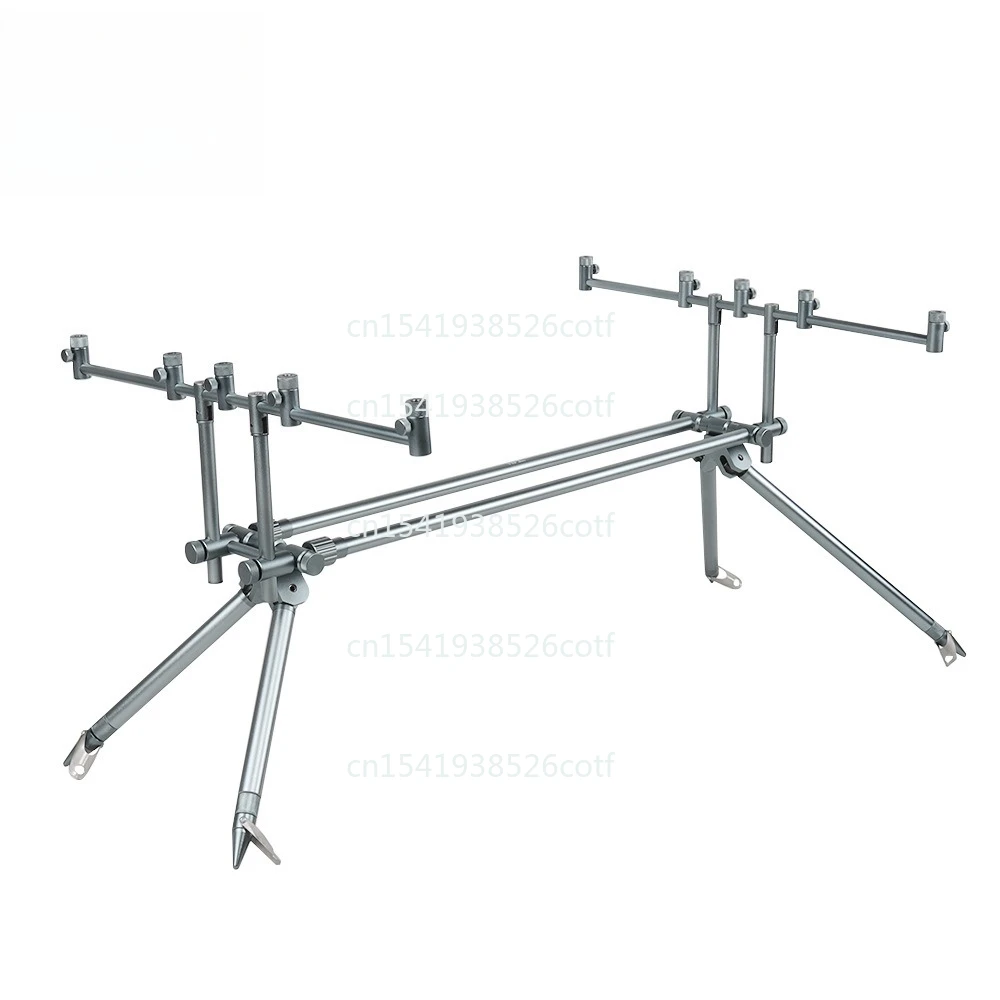 

Держатель для удочки, уличная телескопическая подставка из алюминиевого сплава, передвижные ножки, четырехножечная подставка, для песка, глубокий яркий цвет оружейной стали