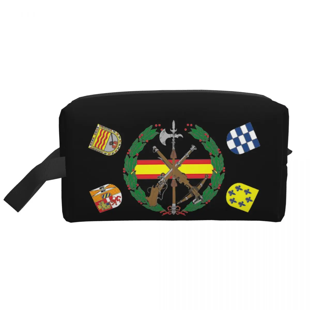 Travel Spanish Legion Toiletry Bag Cute Spain Coat of Arms Cosmetic Makeup Organizer Women Beauty Storage Dopp Kit Case