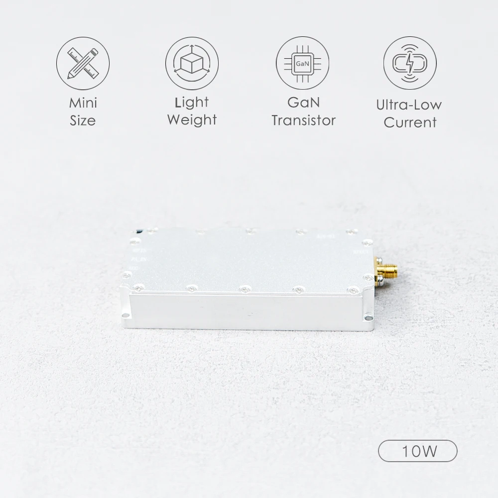 Amplificatore di potenza del modulo RF a bassa frequenza da 10W con isolatore 300-400MHZ400-550MHZ500-680MHZ650-800MHZ750-900MHZ810-980MHZ900-1100M