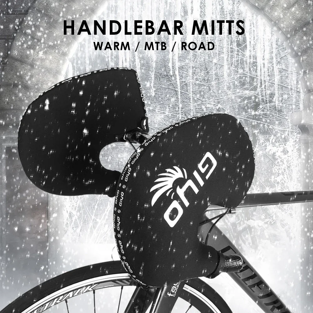 Warm Cycling Mittens Gloves Winter Mountain Road Bicycle Bar Gloves Men Women Bike Handlebar Mittens Hand Warmer Cover Equipment