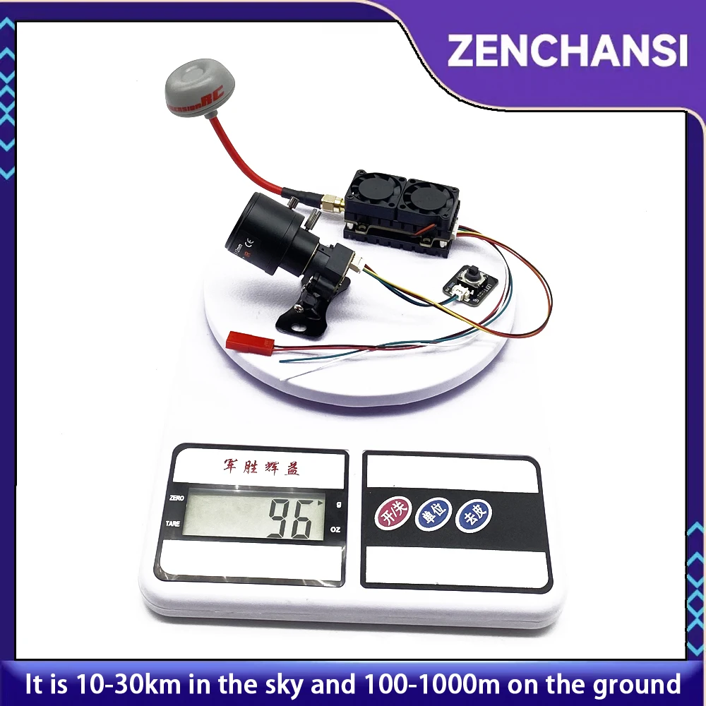 Over 30km FPV Suit 5.8G 48CH 5500mW FPV Wireless VTX Transmitter and 2.8-12mm adjustable camera 1200TVL for Long Range FPV Drone