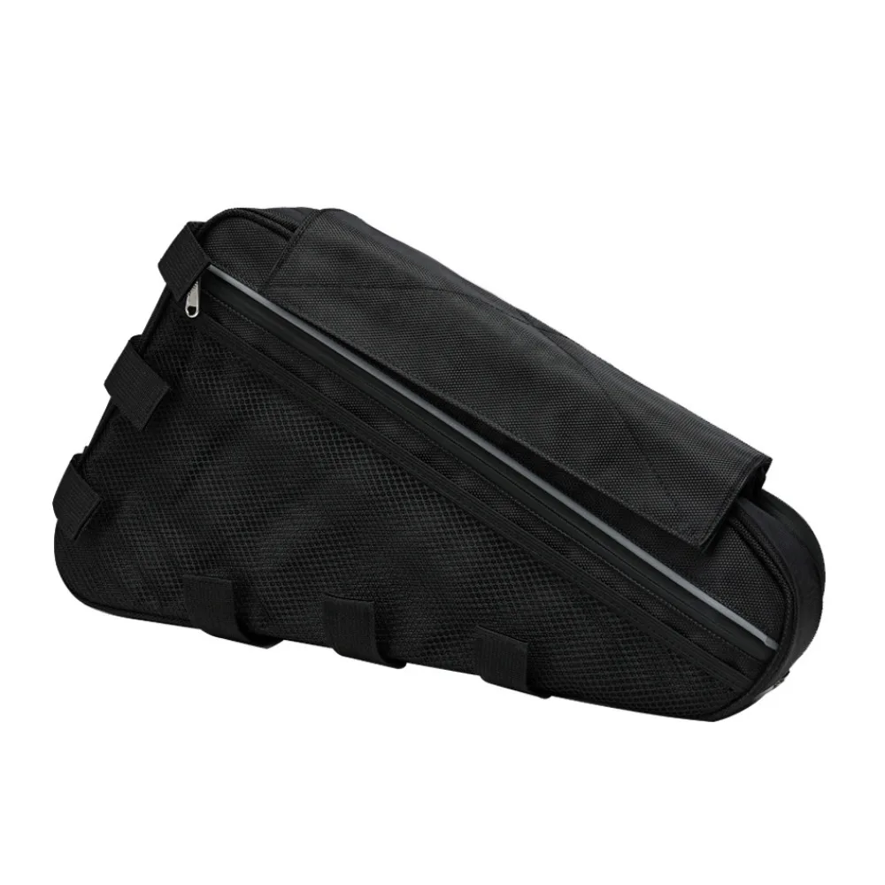 Bike Frame Triangle Battery Pouch Waterproof Durable Nylon Storage Bag For Mountain Ebike Conversion Cycling Gear Utility