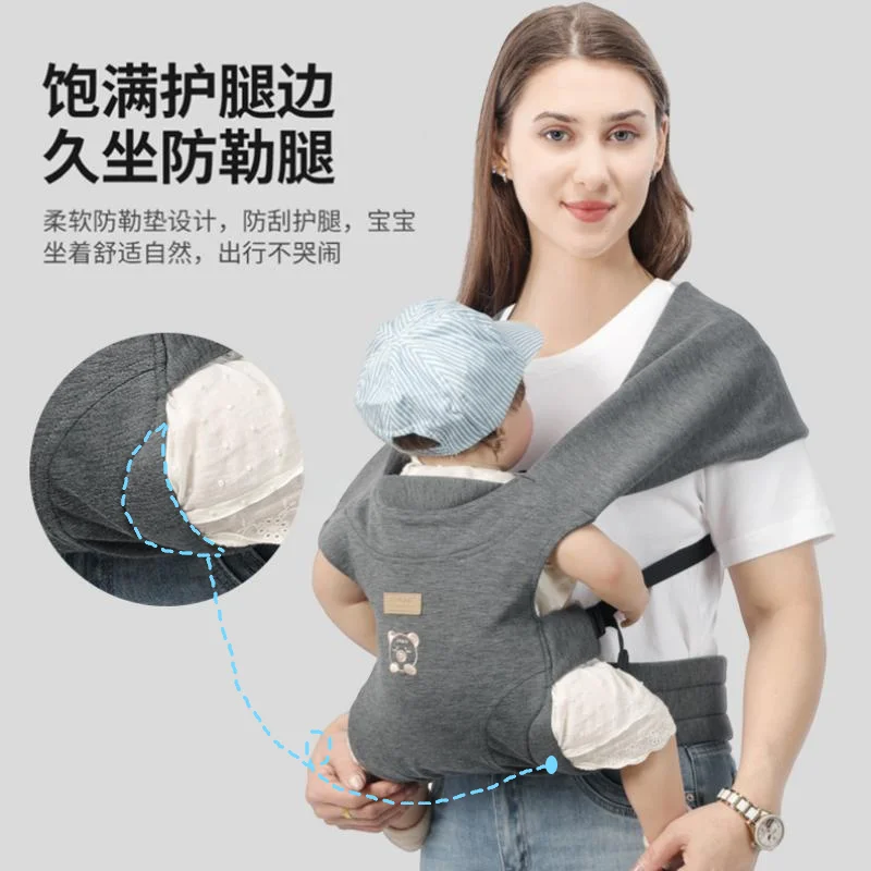 Baby Wraps Carrier Sling Baby Carrier for Newborns and Toddlers,Skin-Friendly and Soft Front Baby Carrier Wrap view 5