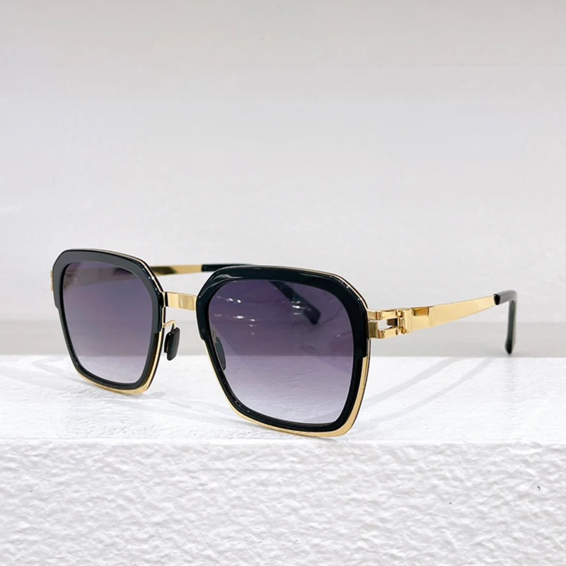

2024 New Arrive Luxury Black Gold Sunglasses Women MISTY INS Fashion Square Sun Glasses Female Super Light Alloy Solar Glasses