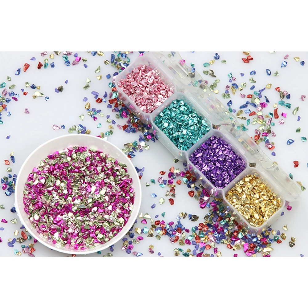 Multi color mixed nail 10g/Lot - Resin Art Necklace review and price
