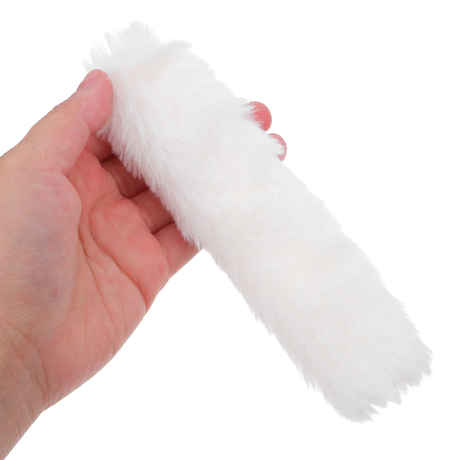 

Accessories Heel Cover Shoelaces for Shoes Detachable Slipper Charms Halloween Furry White